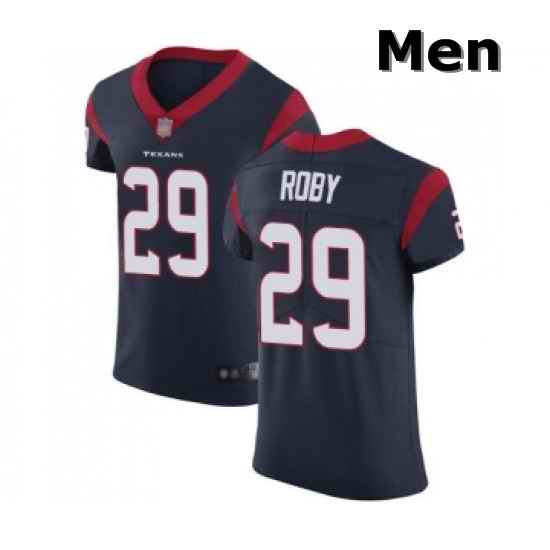 Men Houston Texans 29 Bradley Roby Navy Blue Team Color Vapor Untouchable Elite Player Football Jersey